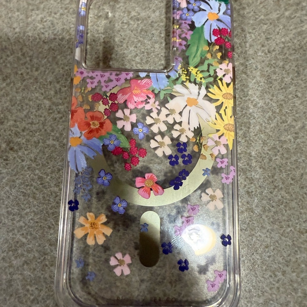Rifle Paper iPhone 15 pro Floral Clear Phone Case